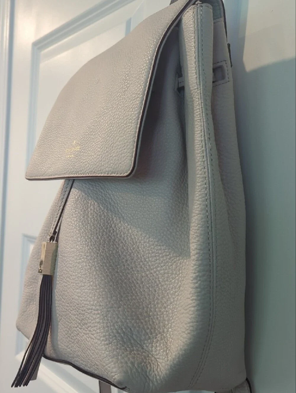 kate spade Pebbled Leather Backpack in Light Blush